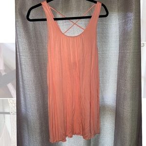 Peach swing dress
